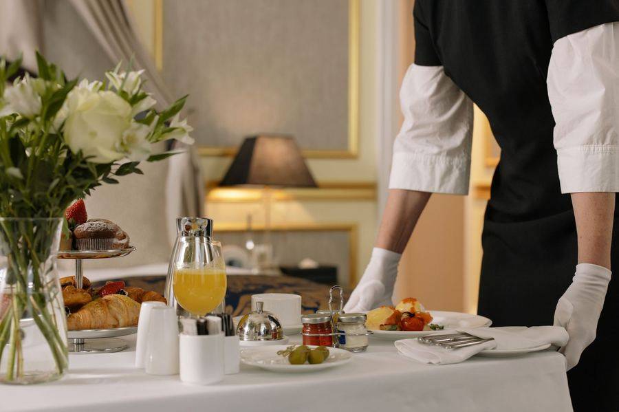White-glove service in an elegant apartment